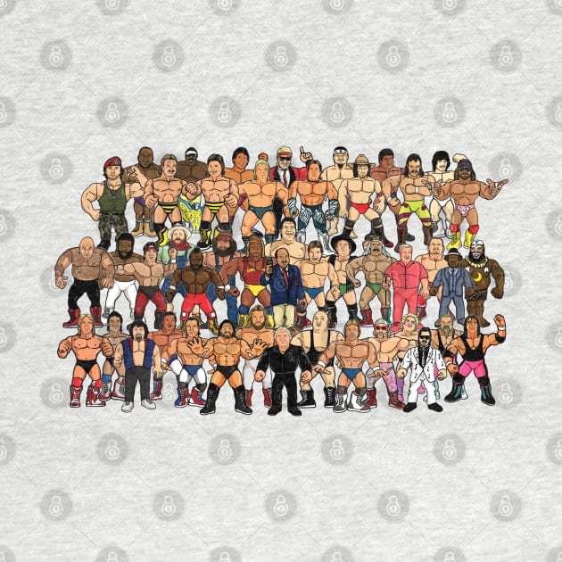 85-86 wrestling roster by jasonwulf